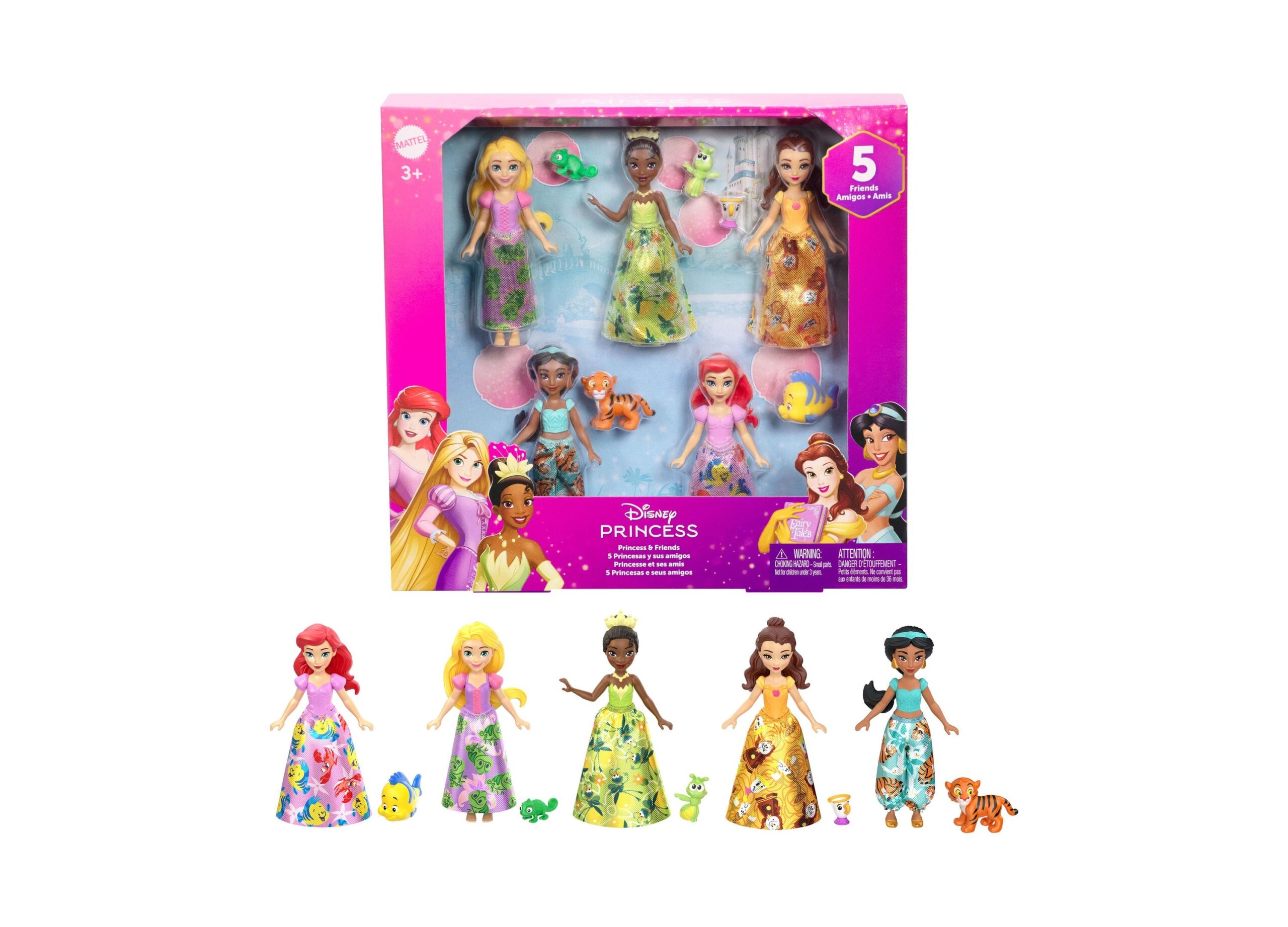 Disney Princess Mini Dolls and Beloved Friends Set - Storytelling Play - Image 6