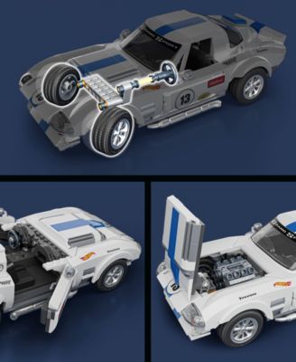 Mattel Brick Shop Hot Wheels Corvette Grand Sport Collector Building Set - 1060 Pieces - Image 5