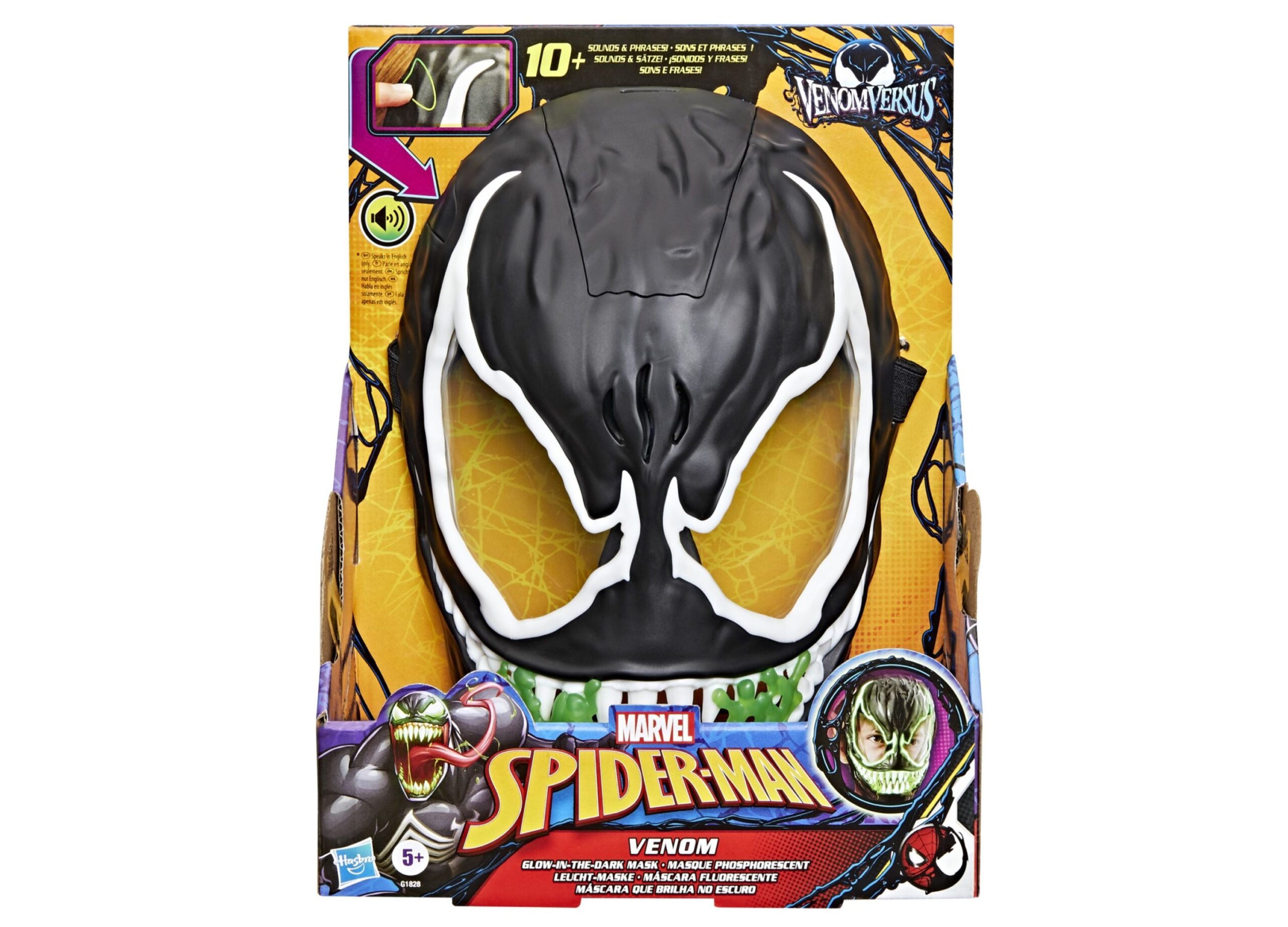 Spider-Man Marvel Venom Versus Mask - Glow-in-the-Dark Features - Image 3