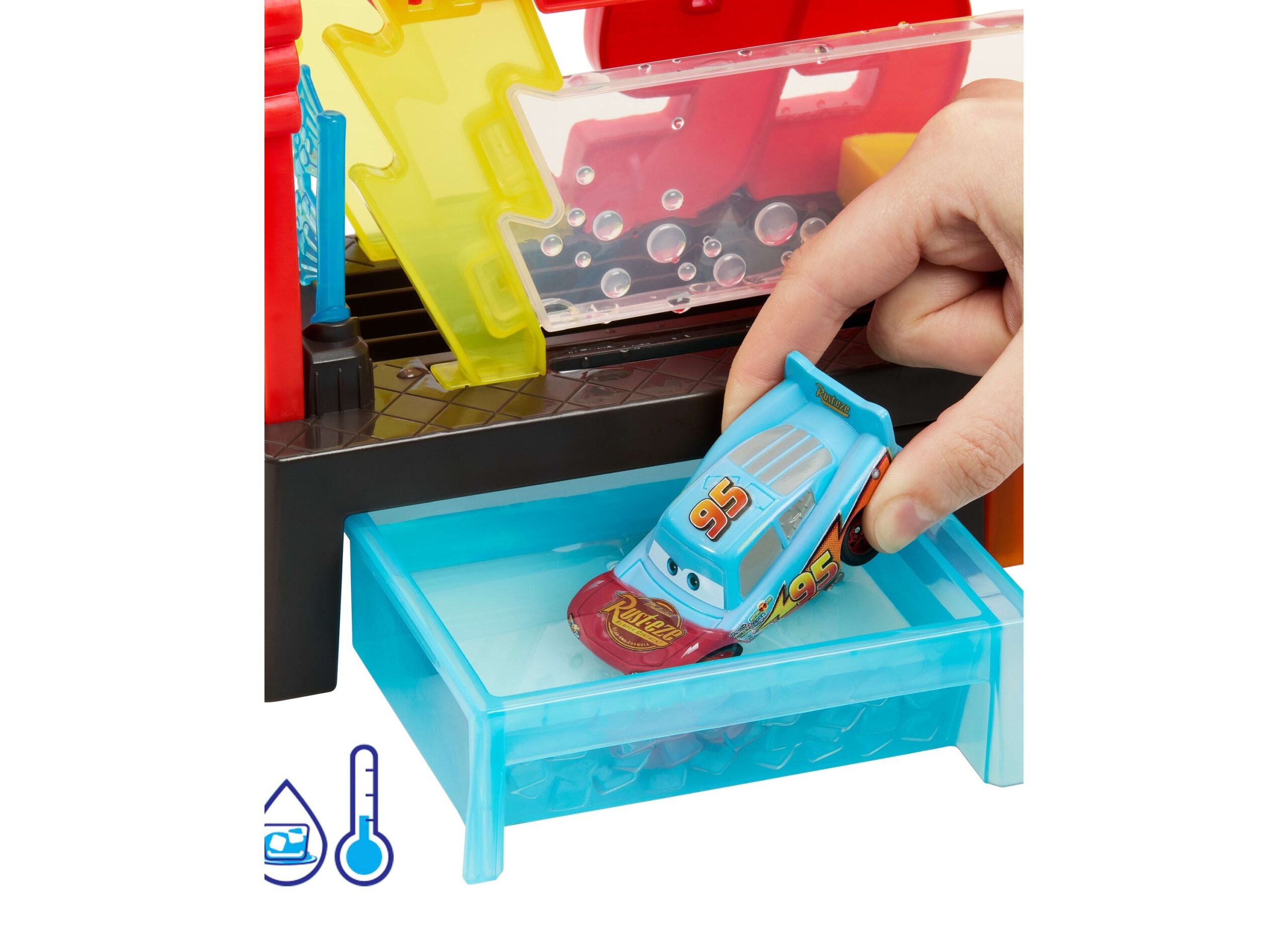 Disney Pixar Cars Color Changers Lightning McQueen Car Wash Playset - Image 3