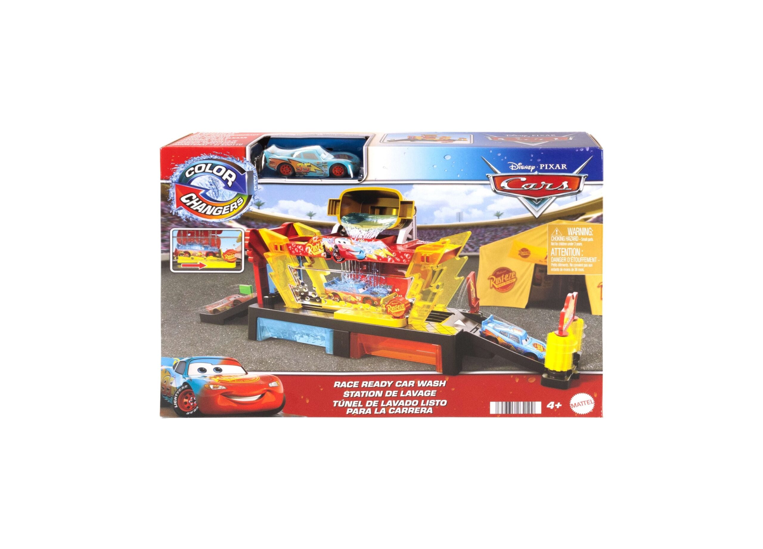 Disney Pixar Cars Color Changers Lightning McQueen Car Wash Playset - Image 5