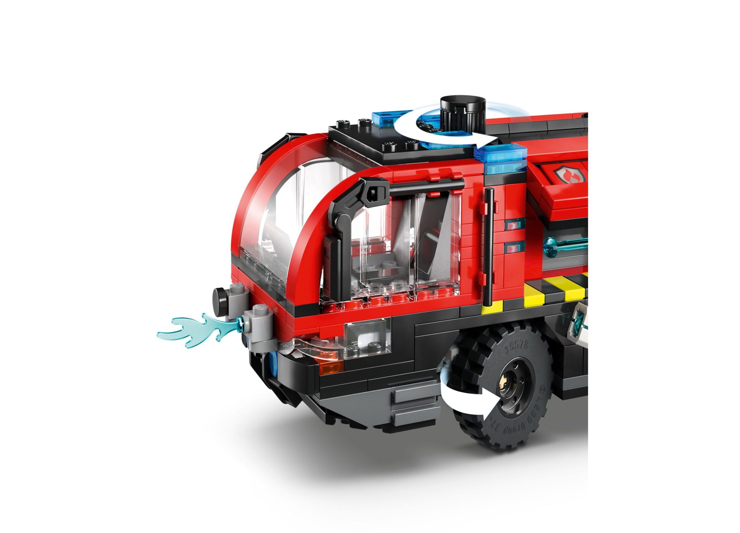 LEGO City Airport Fire Truck Building Kit 60499, 691 Pieces - Image 6
