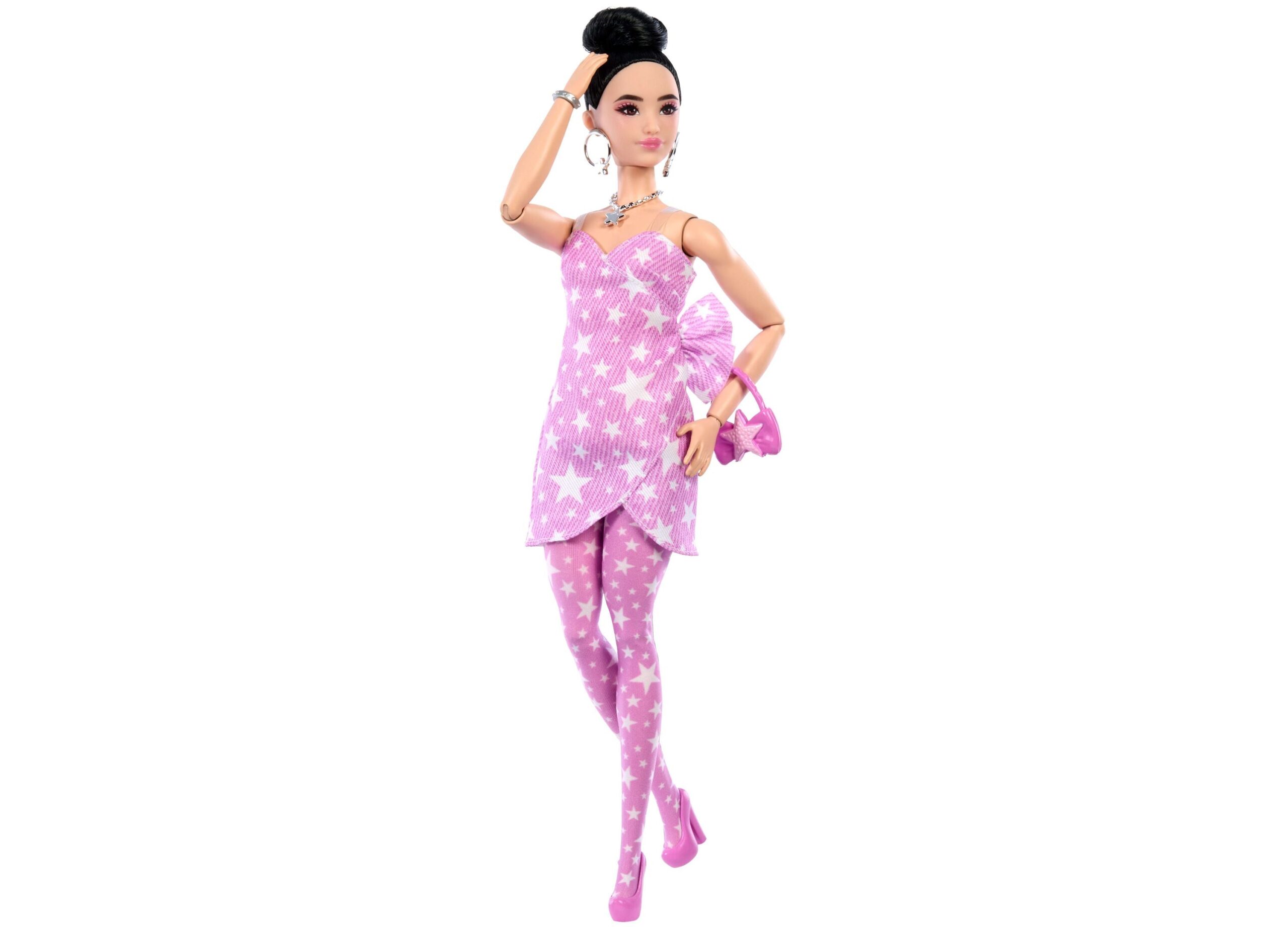 Barbie Deluxe Style Fashion Doll - Denim Star-Print Dress - Image 6
