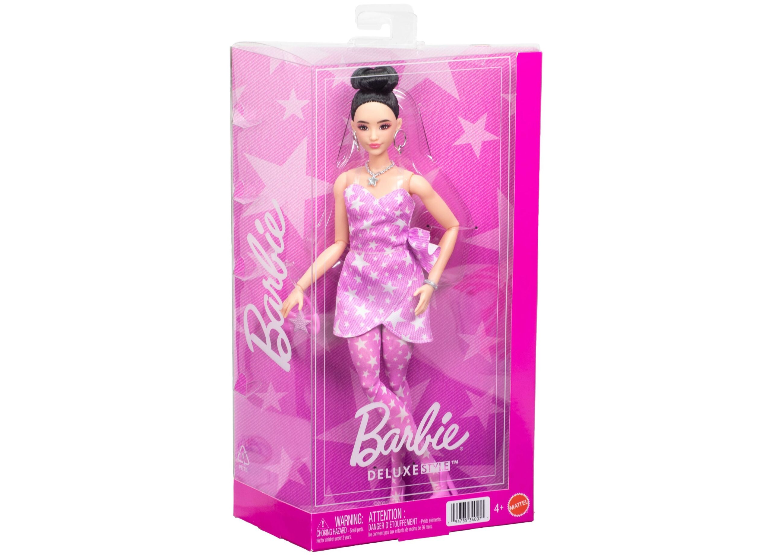 Barbie Deluxe Style Fashion Doll - Denim Star-Print Dress - Image 4
