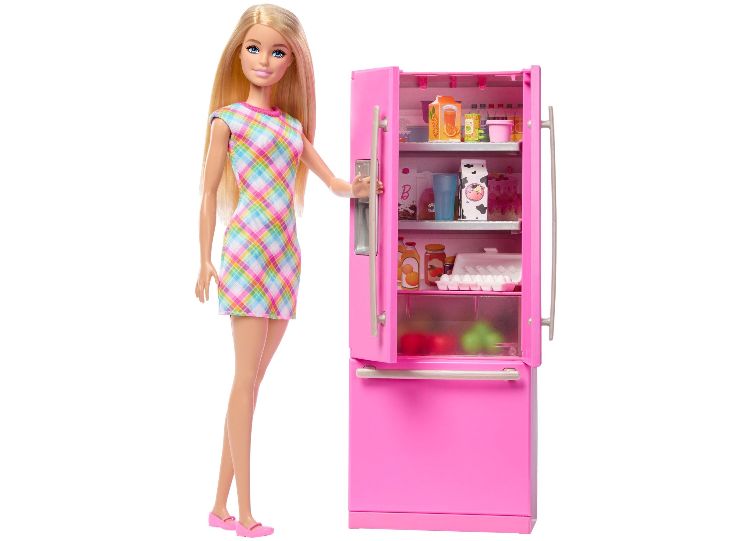 Barbie Deluxe Kitchen Playset with Doll - Blonde Bun - Image 3
