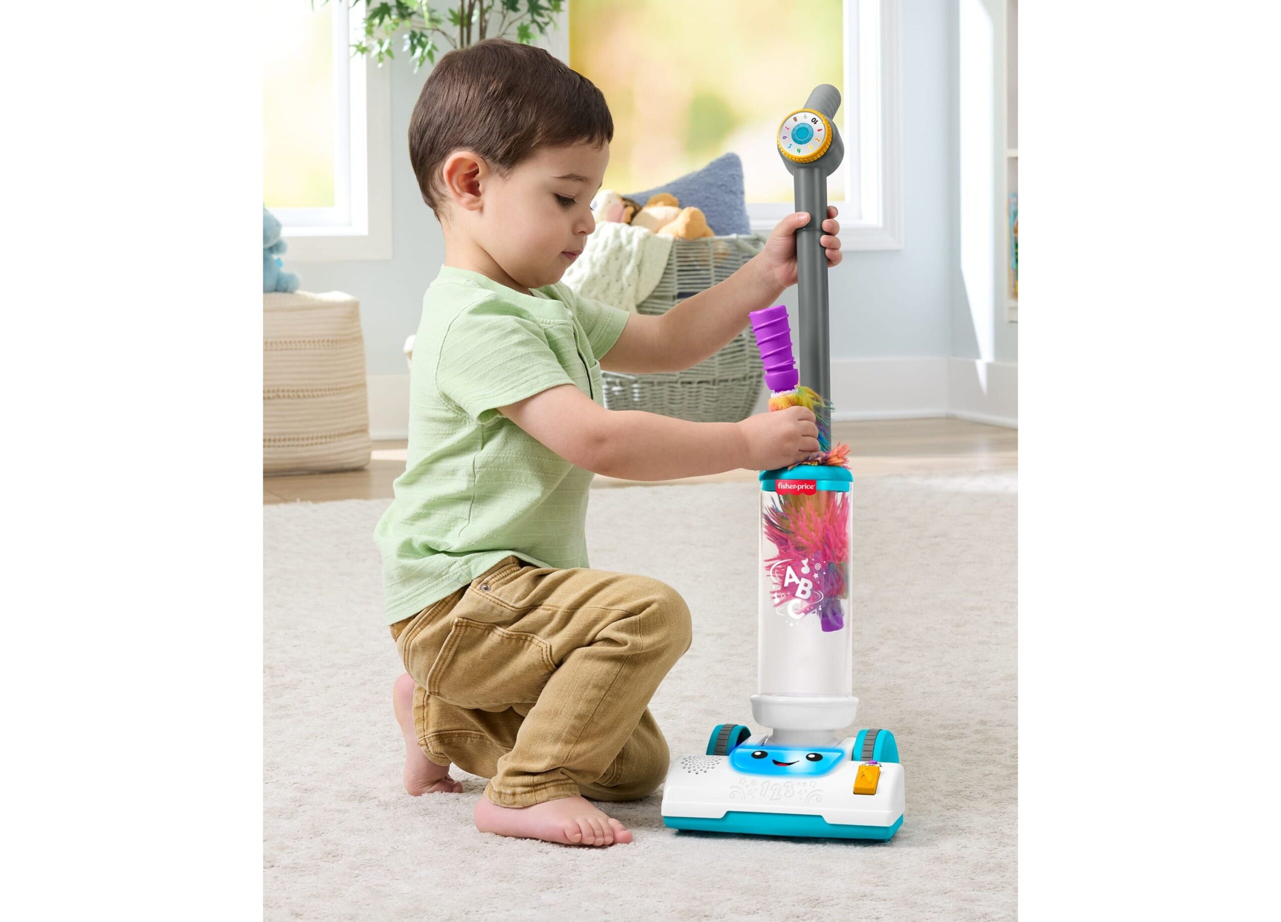 Fisher-Price Laugh & Learn - 2-in-1 Vacuum - Learning Toy for Toddlers - Image 6