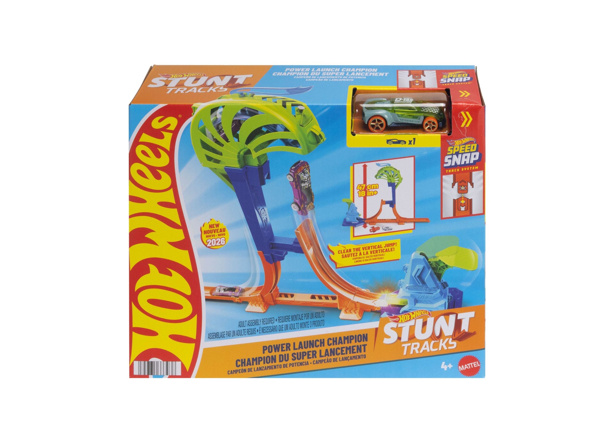 Hot Wheels Stunt Tracks Power Launch Champion Track Set - Image 2