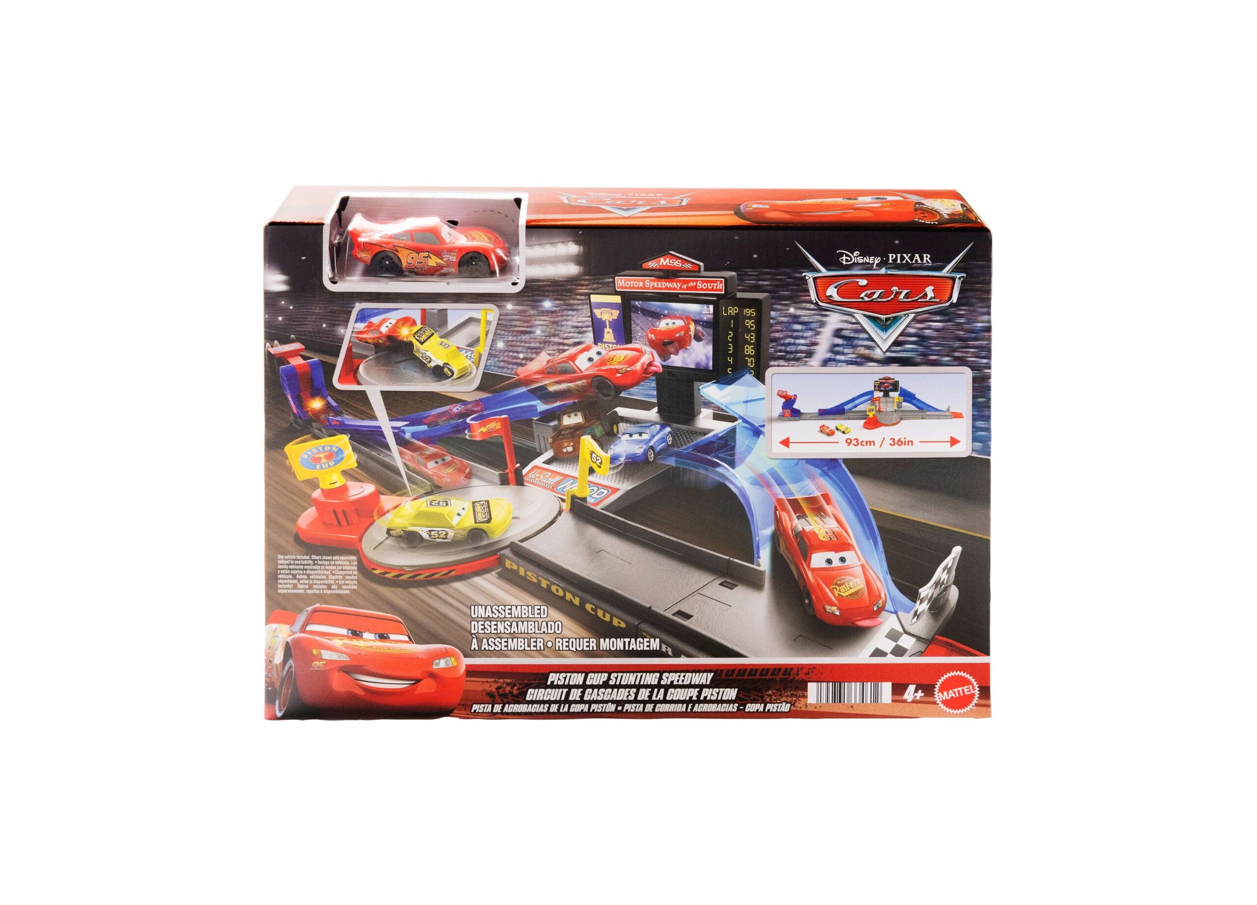 Disney Pixar Cars Stunting Speedway Playset with Piston Cup - Image 3
