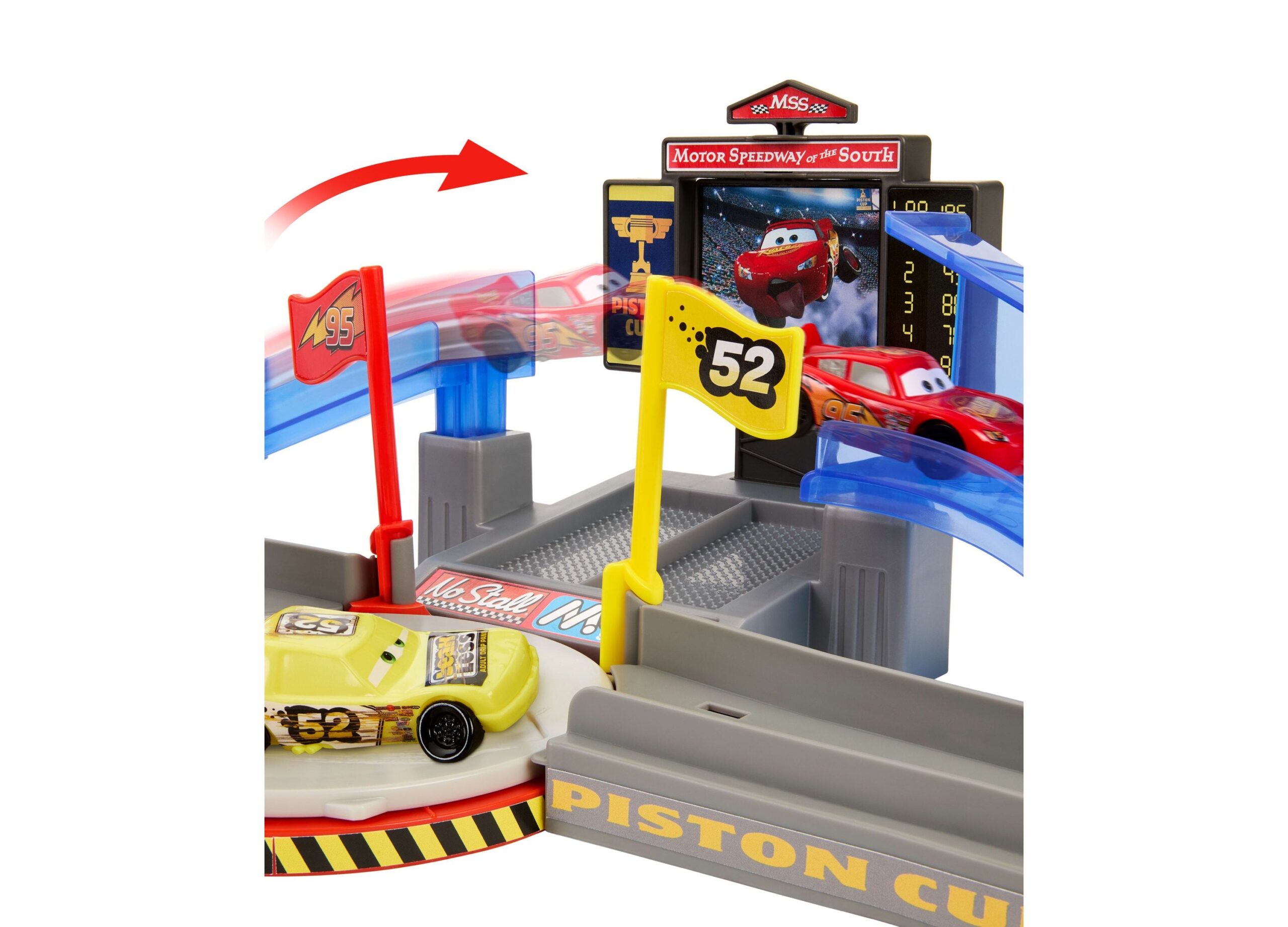 Disney Pixar Cars Stunting Speedway Playset with Piston Cup - Image 5