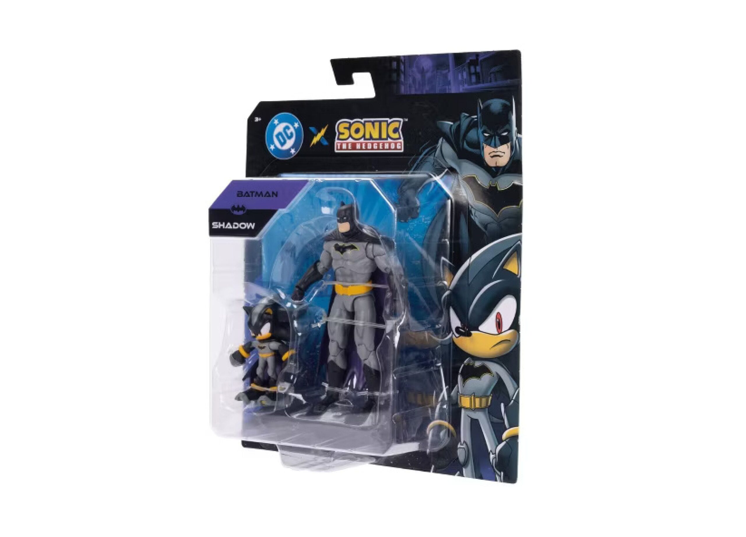 SEGA DC Comics Sonic & Batman 6-Inch Action Figures - Shadow & Batman Duo - Image 2