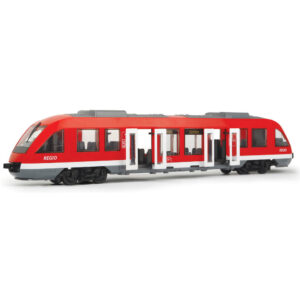 Dickie Toys 17.7" City Train - Trackless Red & White Vehicle Toy, Ages 3+