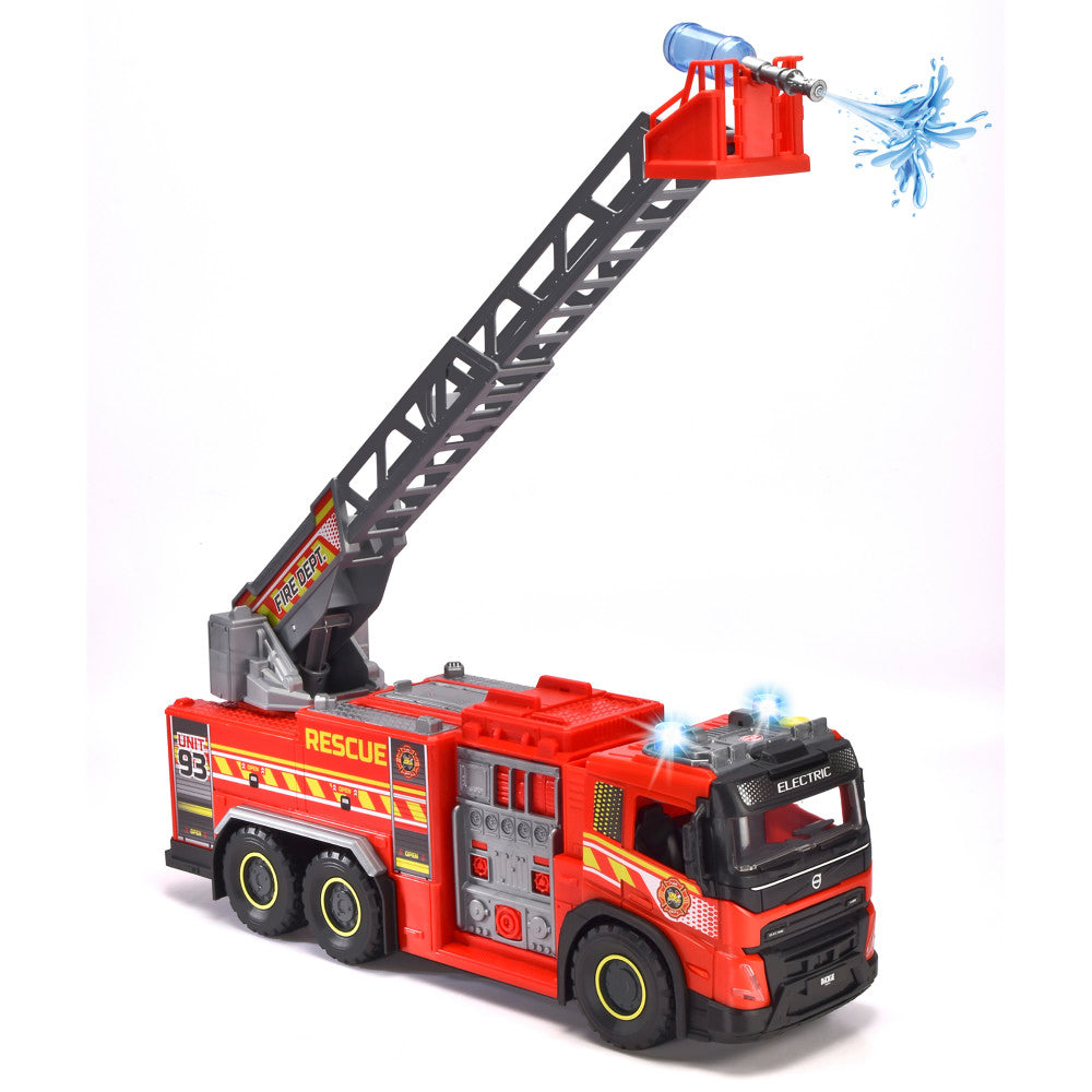 Dickie Toys 22" Volvo FMX Giant Fire Truck, Red - Interactive Rescue Vehicle, Ages 3+ - Image 2