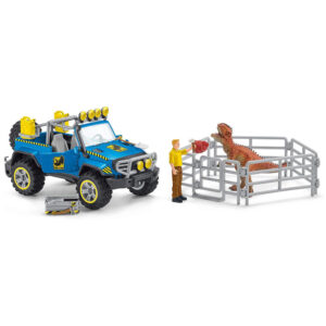 Schleich Dinosaurs Off-Road Vehicle with Dino Outpost - 14 pc Playset