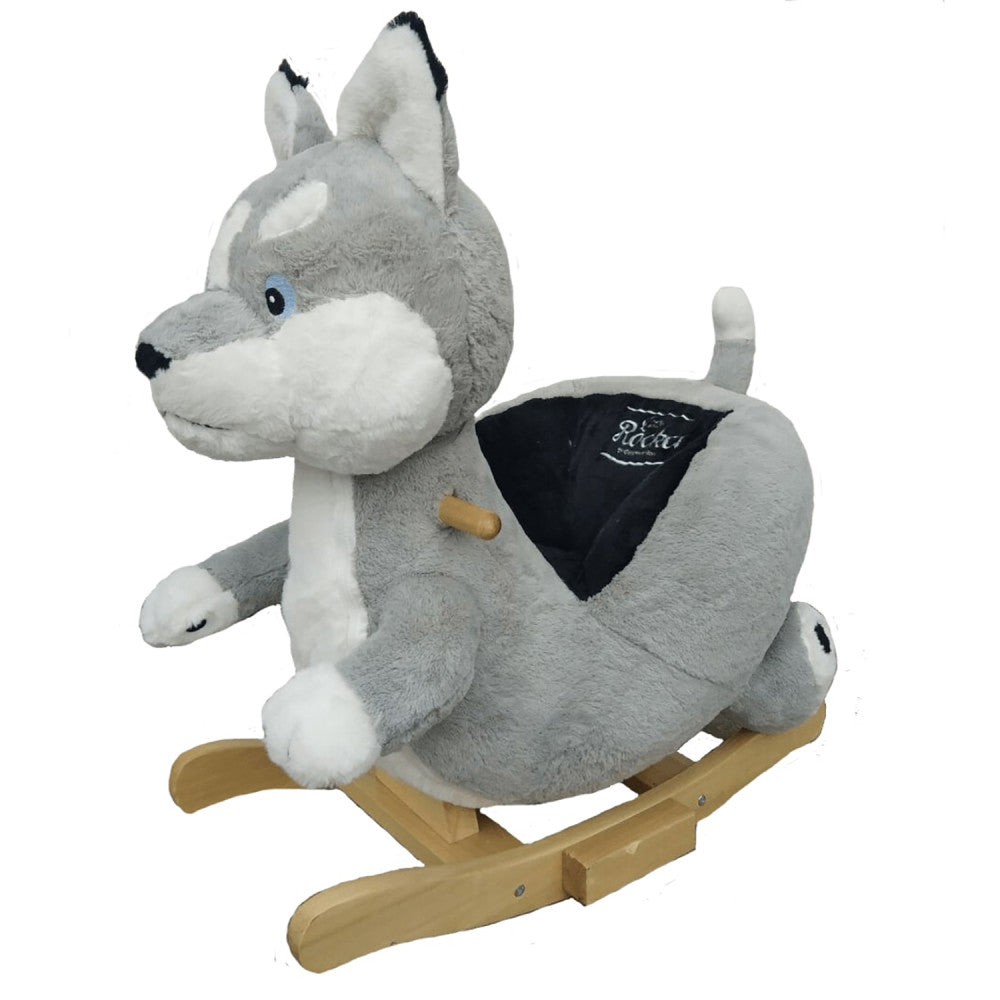 Gerardo's Toys Little Rockers - Plush Wolf Rocking Toy