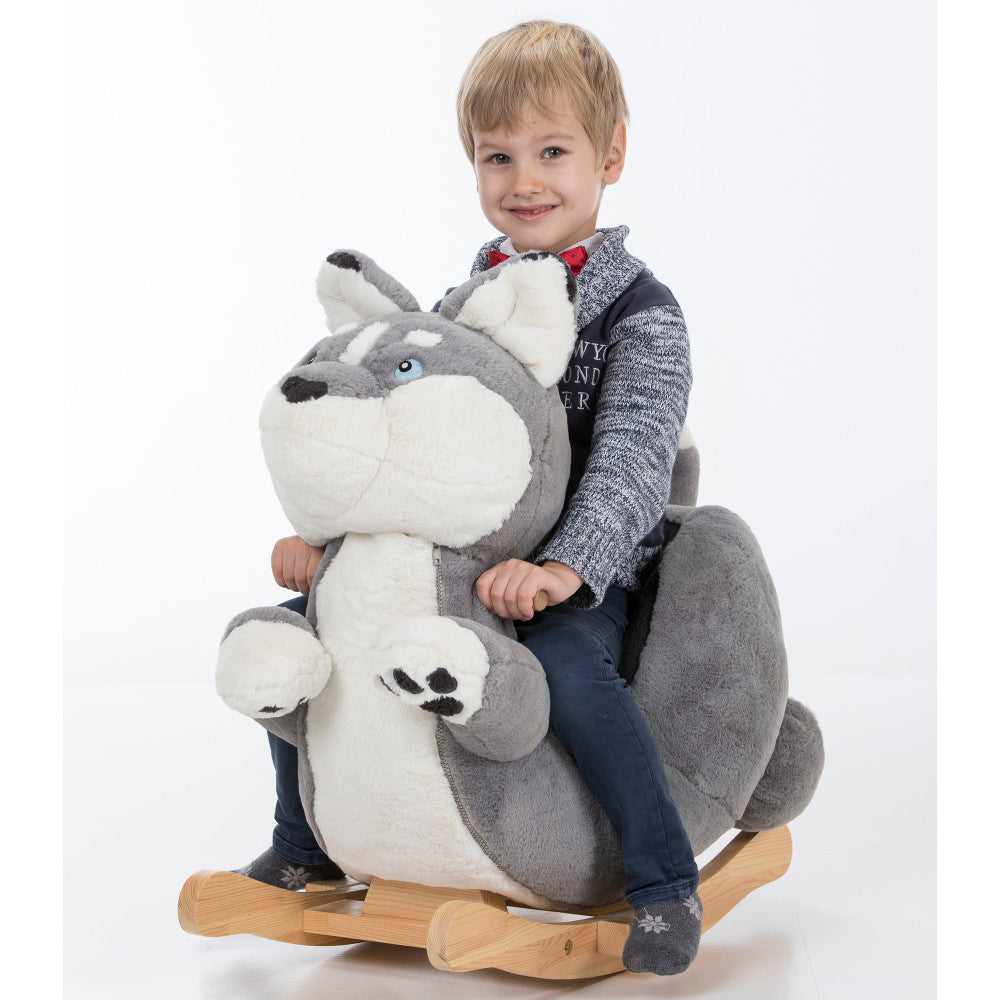 Gerardo's Toys Little Rockers - Plush Wolf Rocking Toy - Image 2