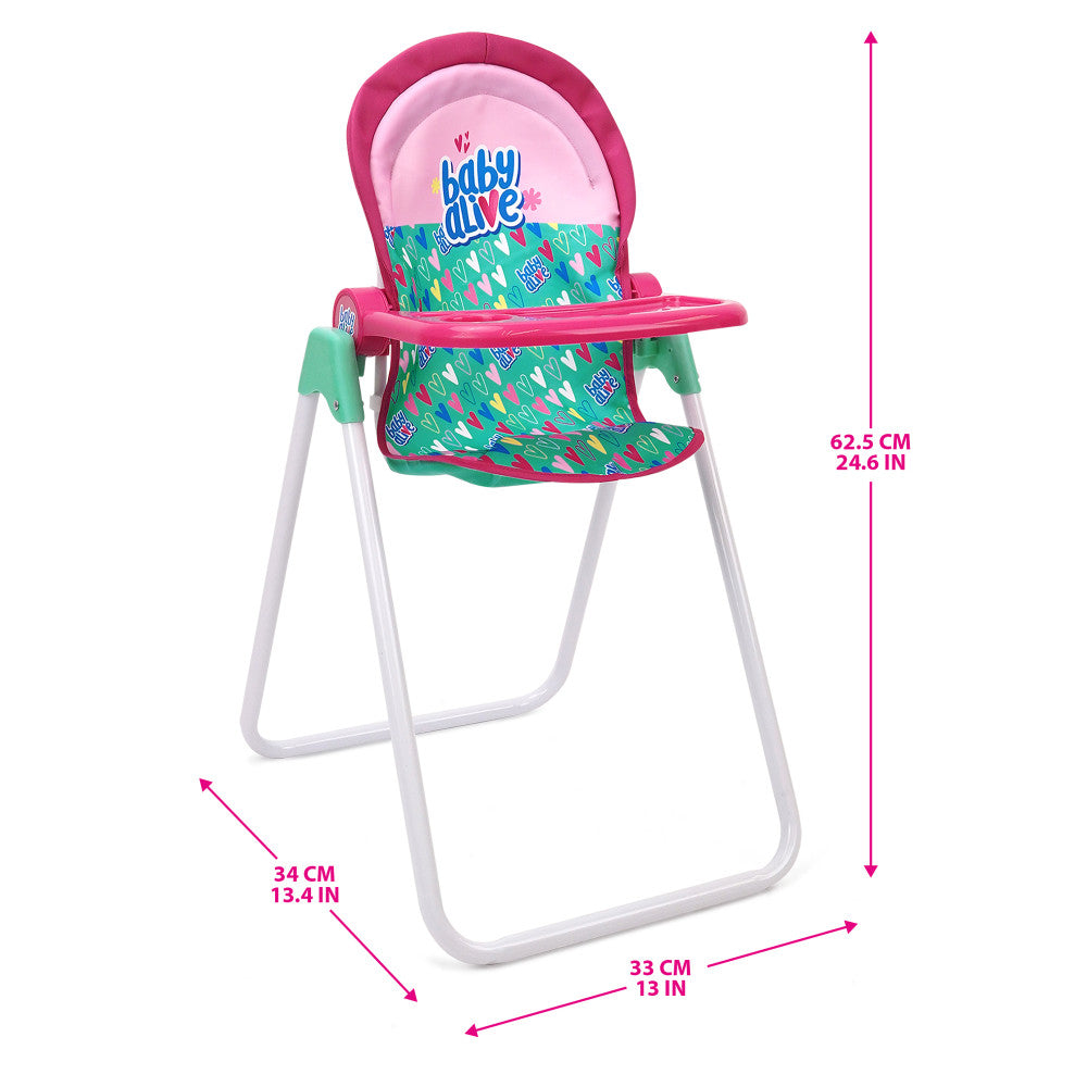 Baby Alive Doll Highchair Set - Colorful Mealtime Magic for Ages 3+ - Image 2