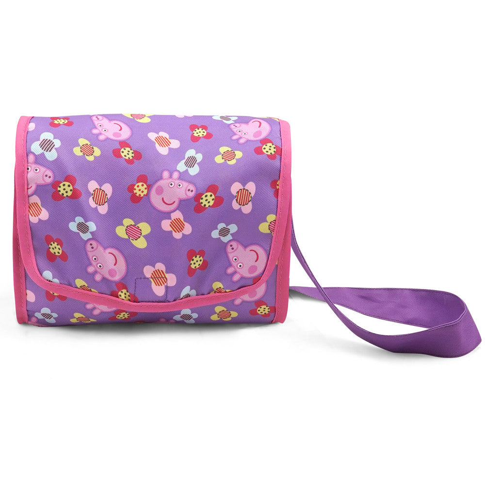 Peppa Pig Deluxe Doll Pram & Matching Bag - Floral Purple & Pink, Ages 3+ - Image 6