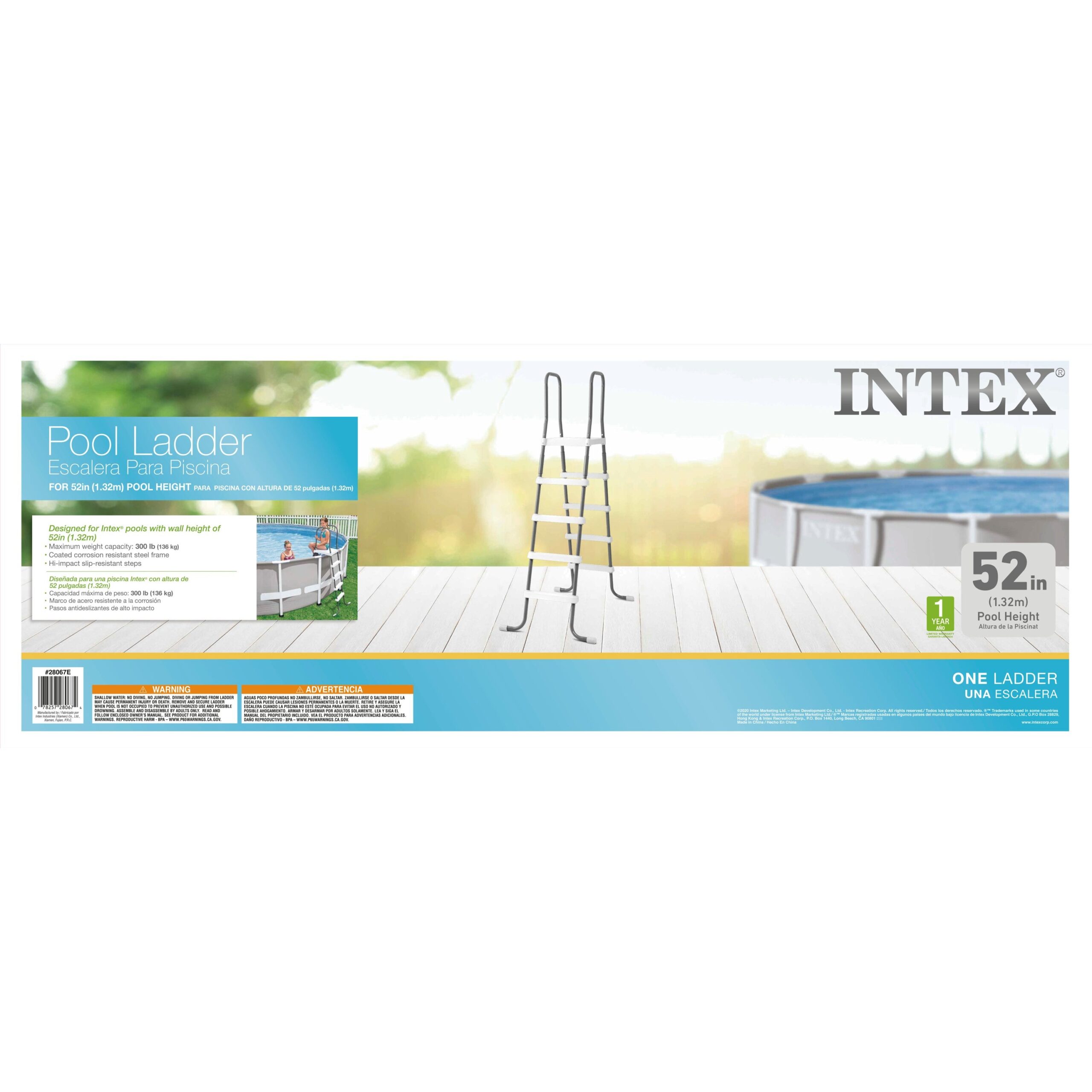 Intex Coated Steel 52" Pool Ladder with Enhanced Stability - Image 2