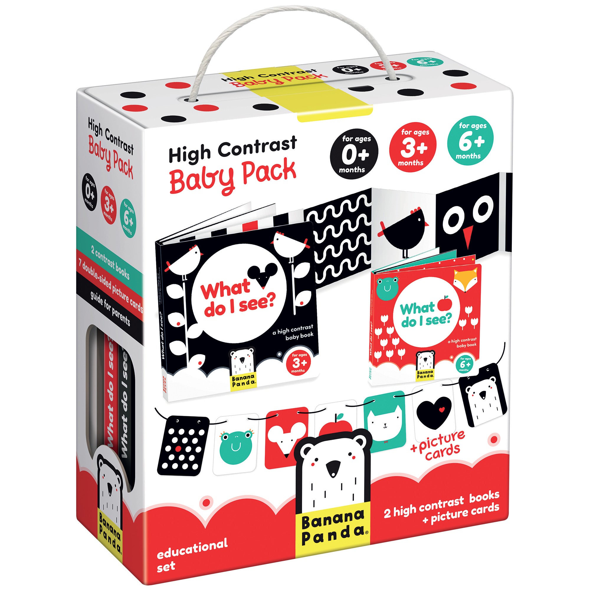 Banana Panda High Contrast Baby Pack ???? Visual and Cognitive Development Set