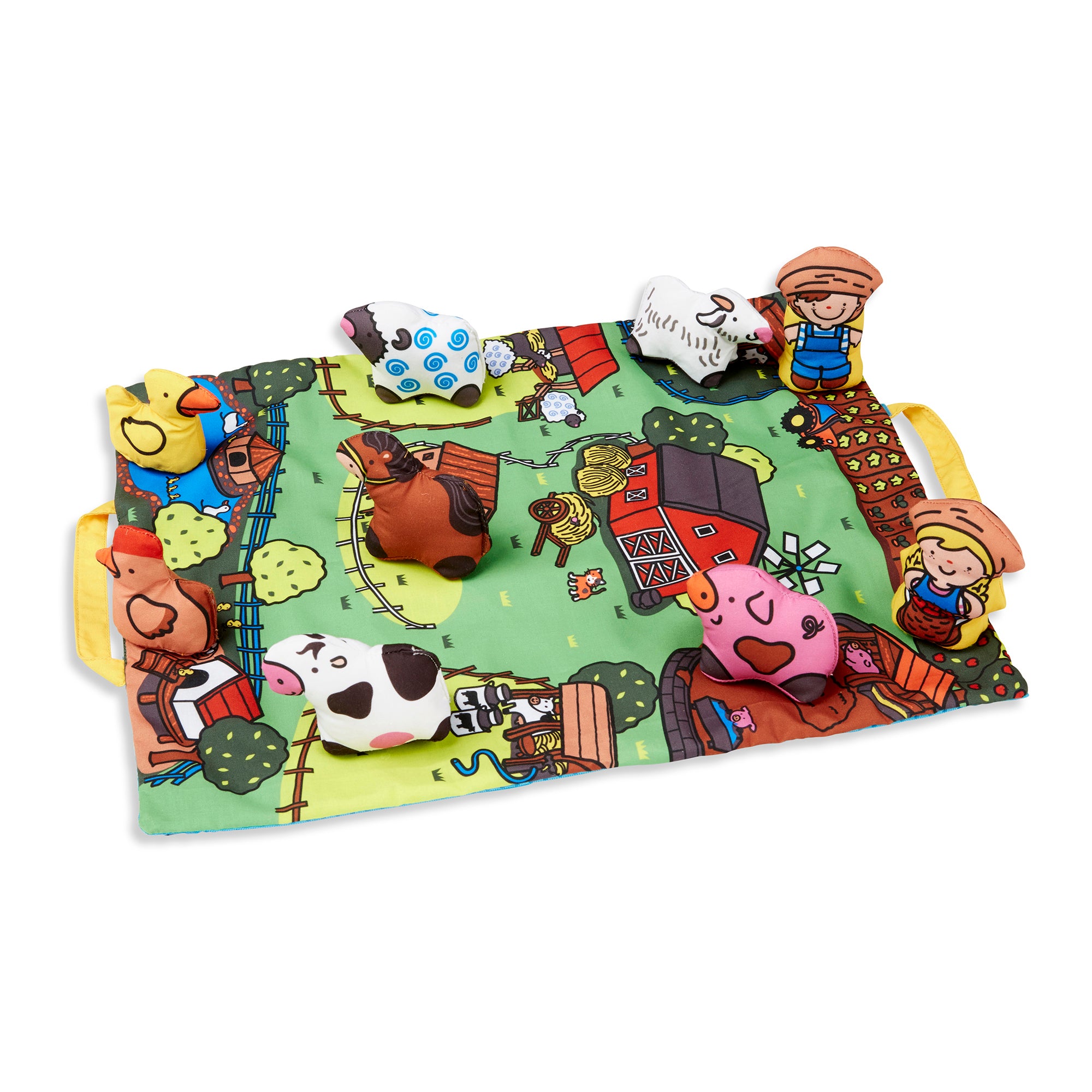 Melissa & Doug Take-Along Farm Play Mat ???? Interactive Toddler Activity Set - Image 3