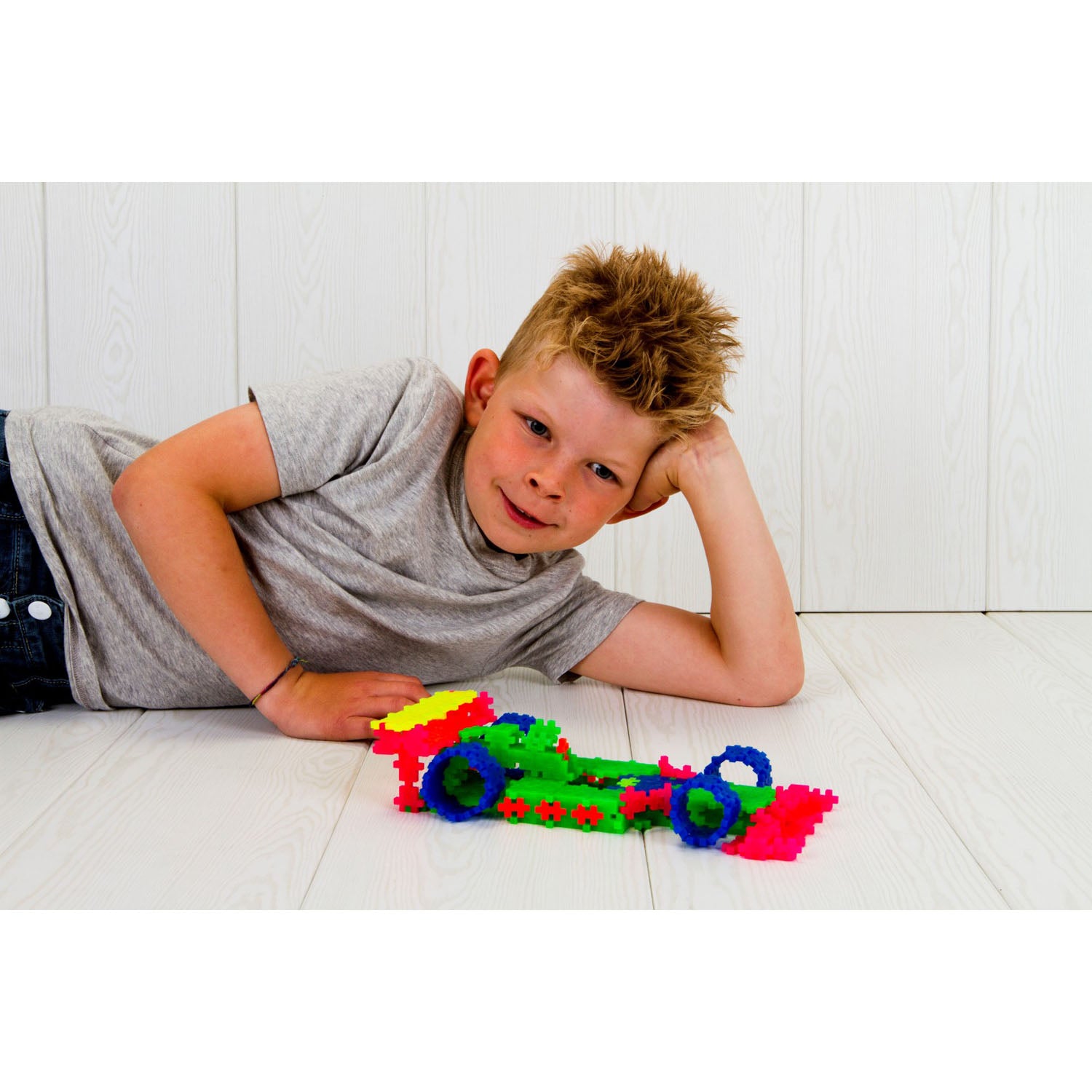 Plus-Plus Open Play Set - Neon Color Mix, 600 Pieces - Image 2