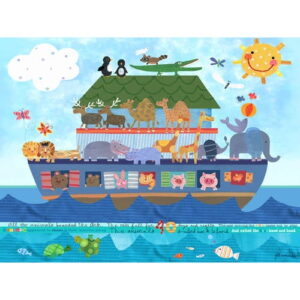 Oopsy Daisys Noah's Ark Canvas ?C Colorful Children's Wall Art
