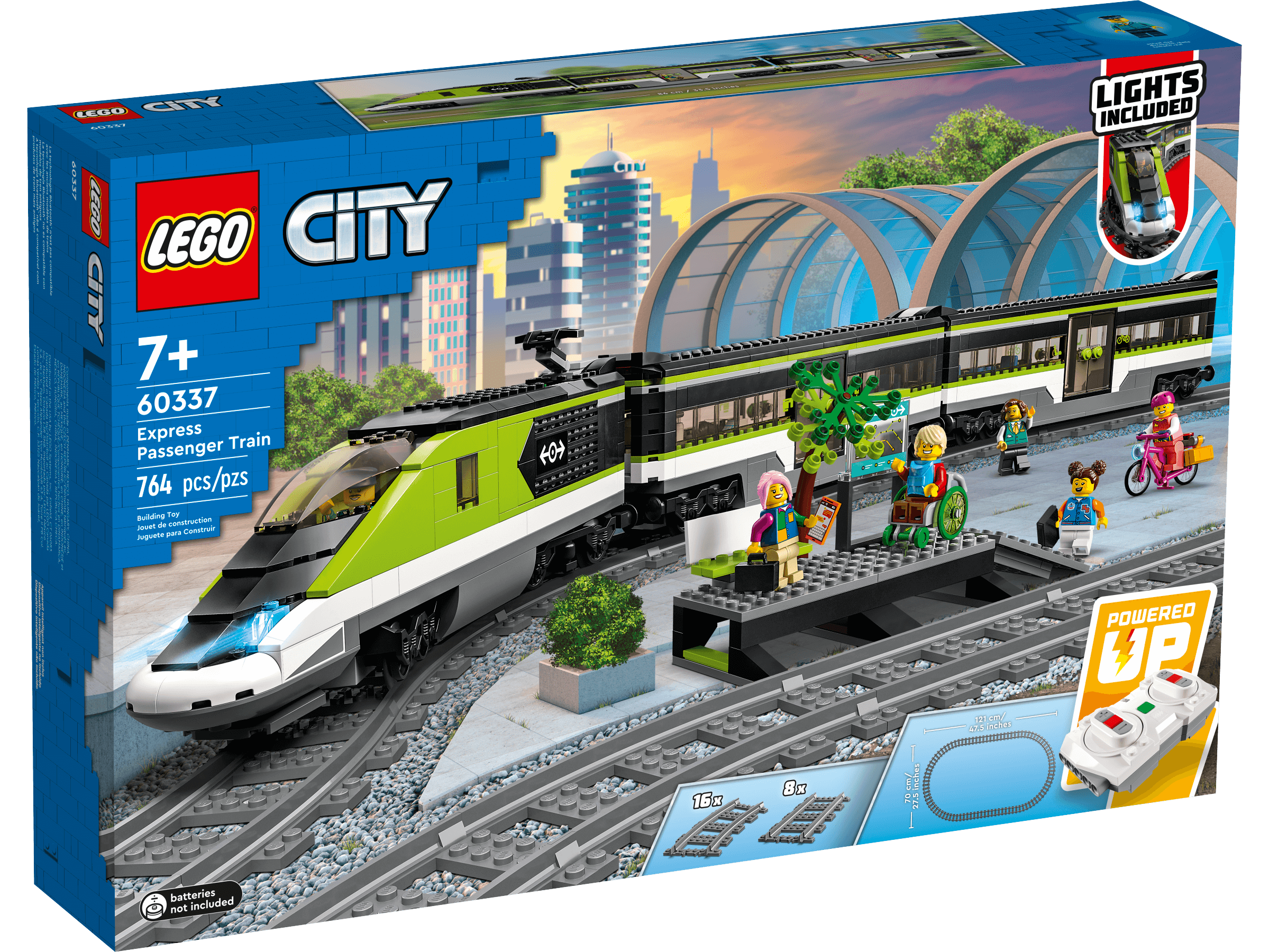 LEGO City Express Passenger Train 60337 Building Kit - 764 Pieces - Image 3