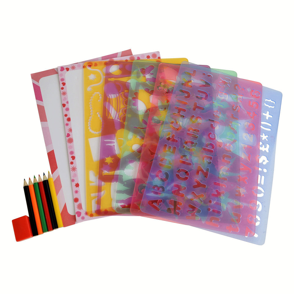 Buddy & Barney Fashion & Fantasy Stencil Kit - Fairies, Flowers & More! - Image 2