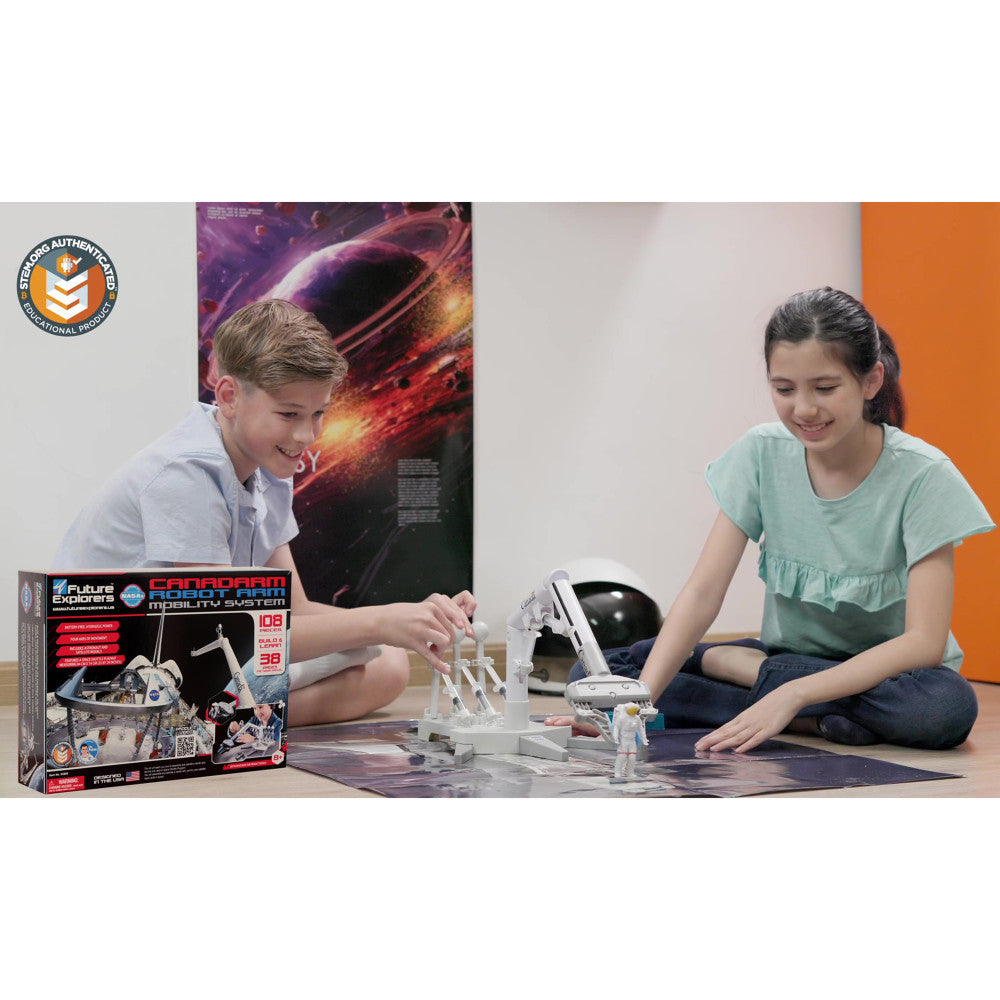 NASA Future Explorers Canadarm Robot Arm Mobility Kit - 108pc STEM Toy for Ages 8+ - Image 7