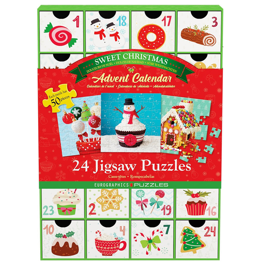 Eurographics Sweet Christmas 24-Pack Jigsaw Puzzle Advent Calendar ?C 1200 pc