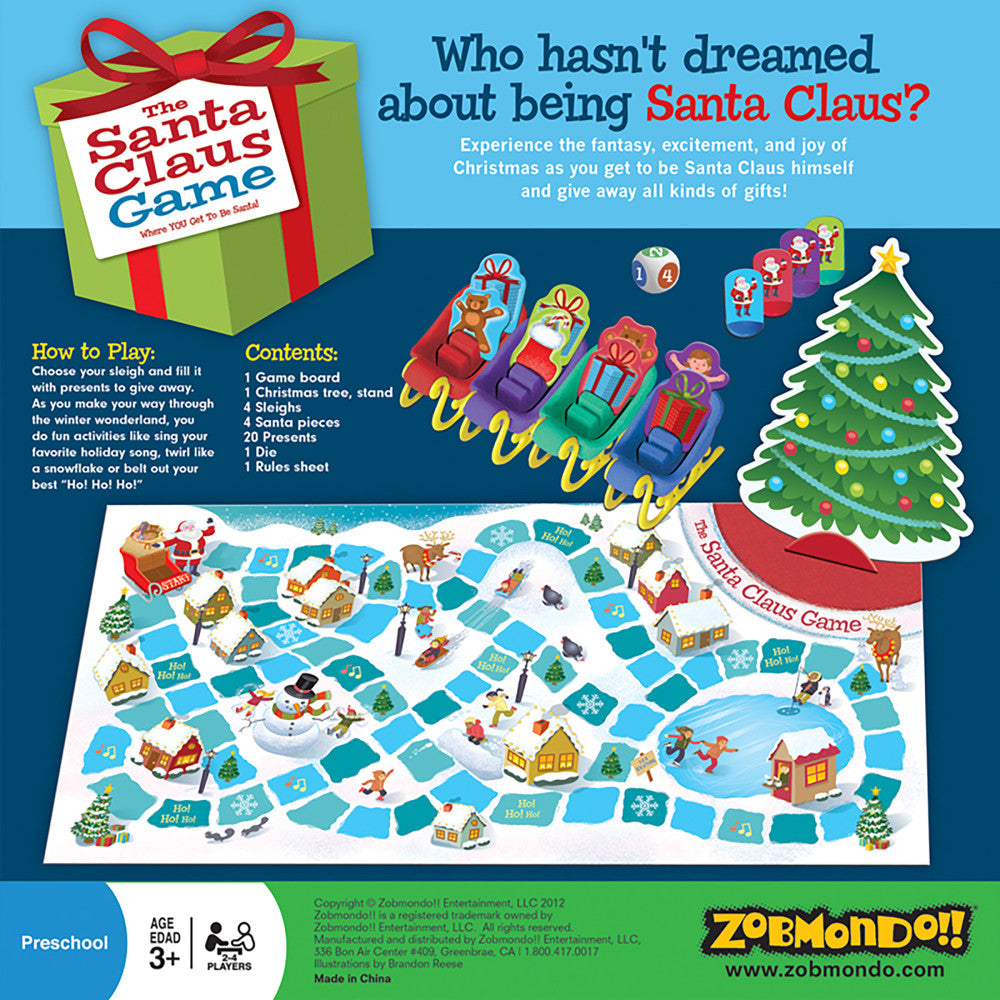 The Santa Claus Game by Zobmondo!! Family Board Game - Image 3