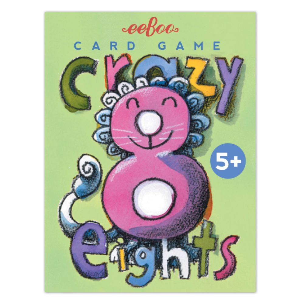 eeBoo Crazy Eight Illustrated Card Game for Kids - Image 2