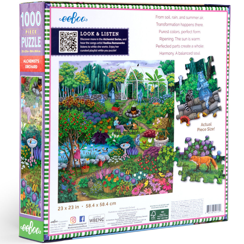 eeBoo Piece & Love Alchemist's Orchard 1000 pc Puzzle - Image 2