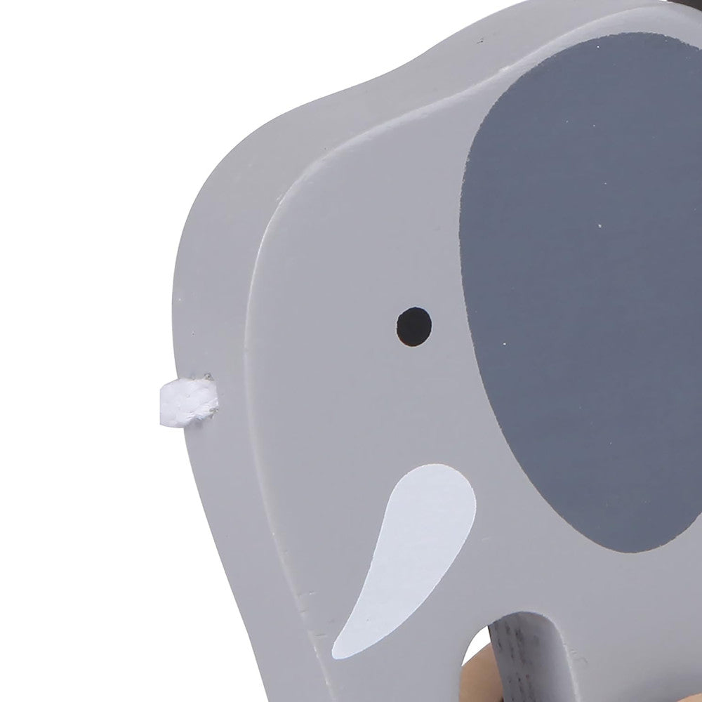 Hape Push & Pull Elephant - Gray - Wooden Toddler Toy - Image 5