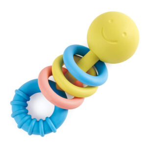 Hape Rattling Rings Teether ?C Pastel Joy