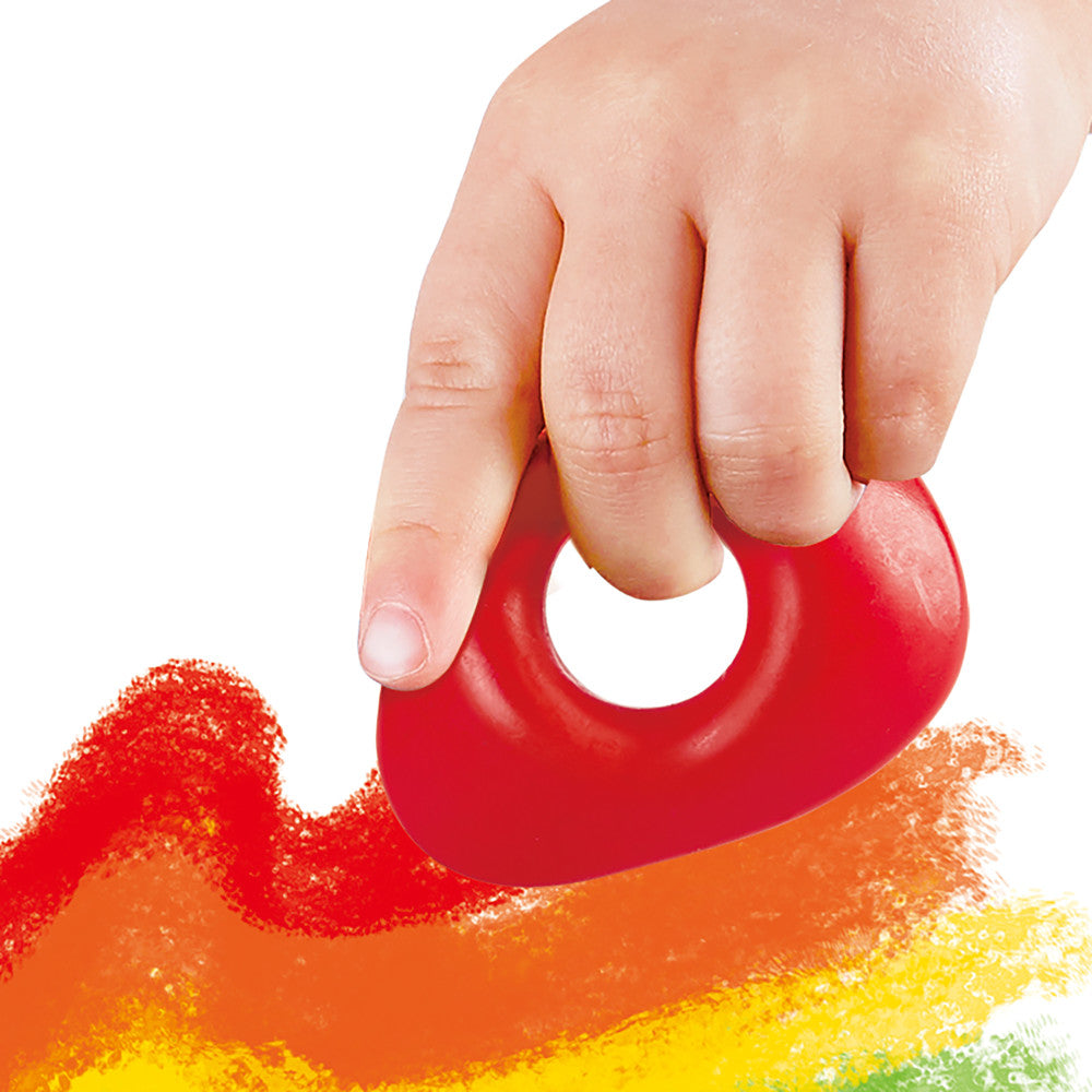 Hape Easy-Grip Toddler Crayons - 5pc Vibrant Colors Set - Image 4