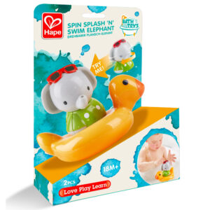 Hape Spin Splash 'n' Swim Elephant ?C Color-Changing Bath Toy