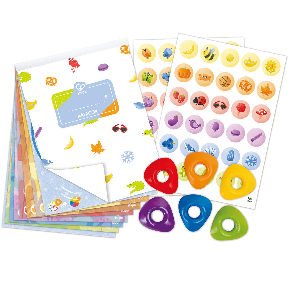 Hape Animal & Nature 18pc Crayon Coloring Art Set - Image 2