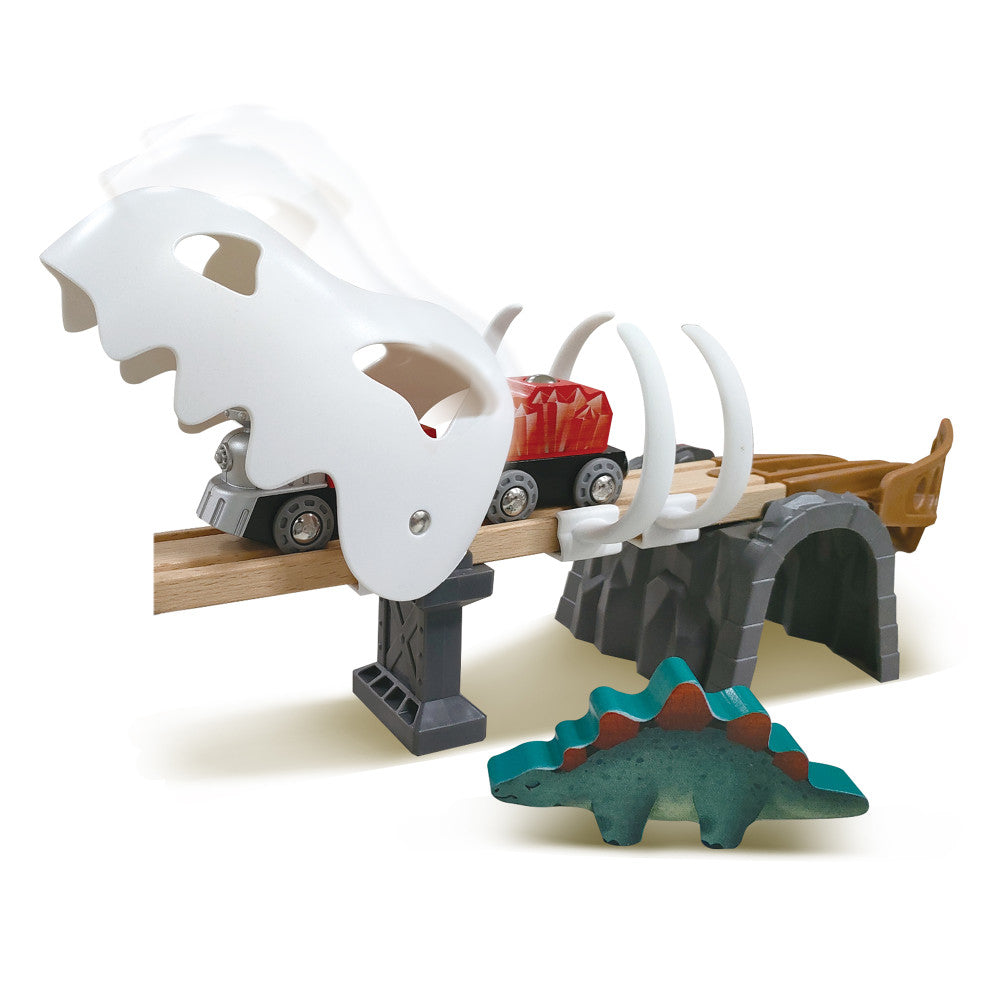 Hape Dinosaur Railway Adventure Set - 61pc Glow-in-Dark Train Playset - Image 2
