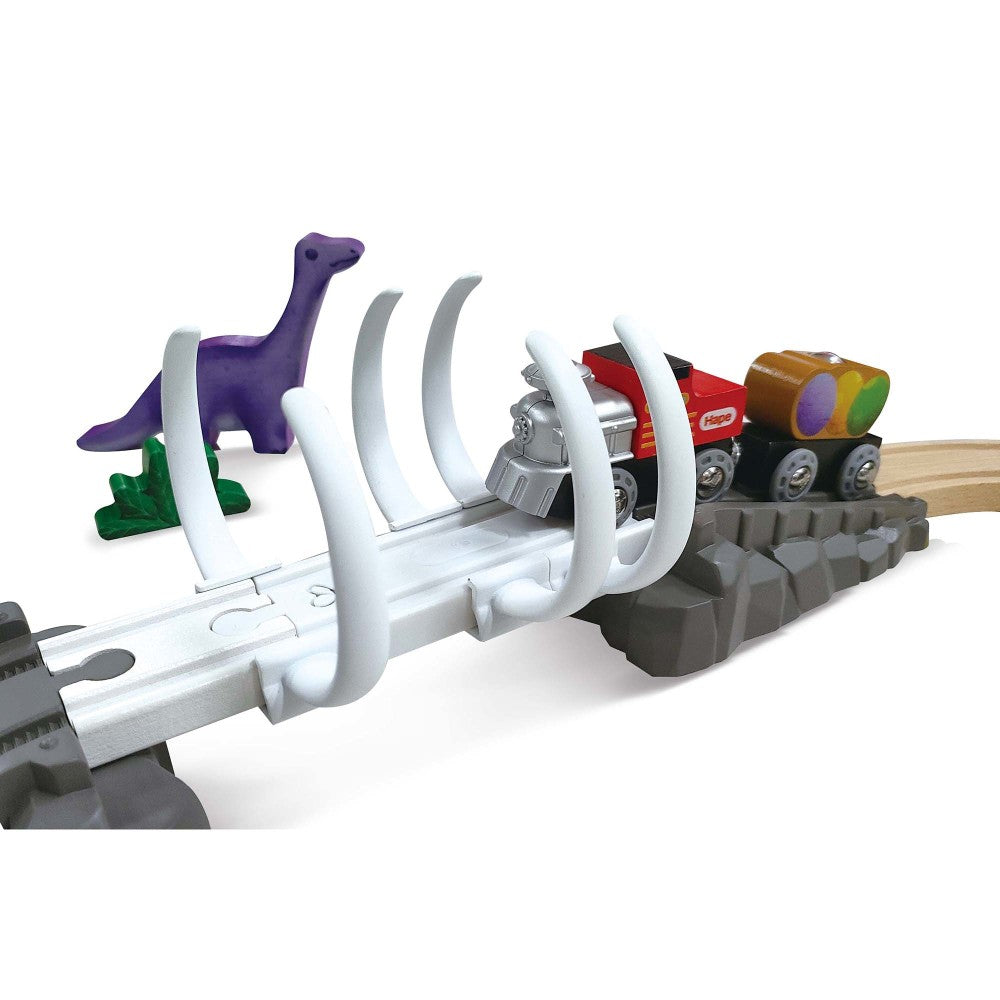Hape Dinosaur Railway Adventure Set - 61pc Glow-in-Dark Train Playset - Image 3