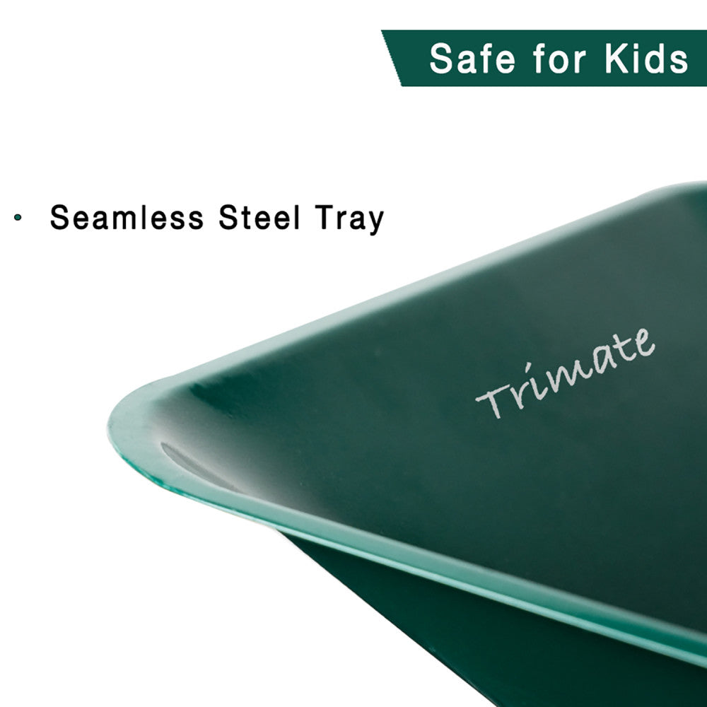 Trimate Metal Wheelbarrow - Hunter Green, Outdoor-Indoor Kids Play Toy - Image 6