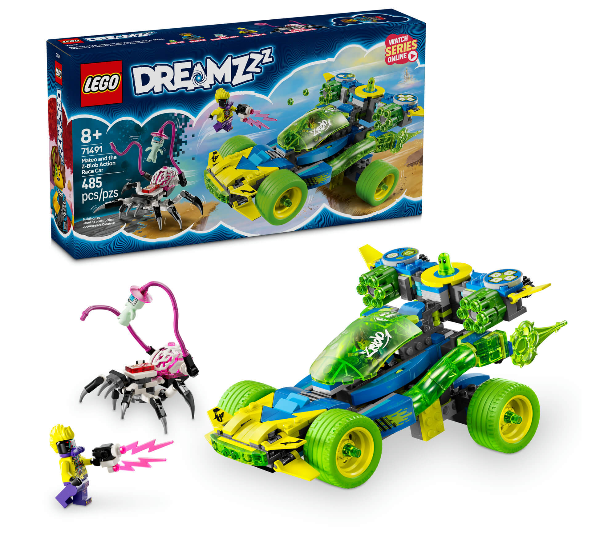 LEGO DREAMZzz Mateo and the Z-Blob 485-Piece Action Race Car Toy 71491