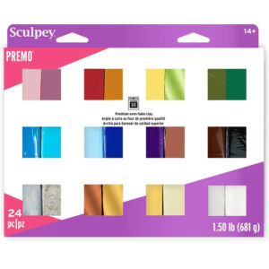 Sculpey Premo Polymer Clay Multipack - 24 Color Assortment, Oven Bake