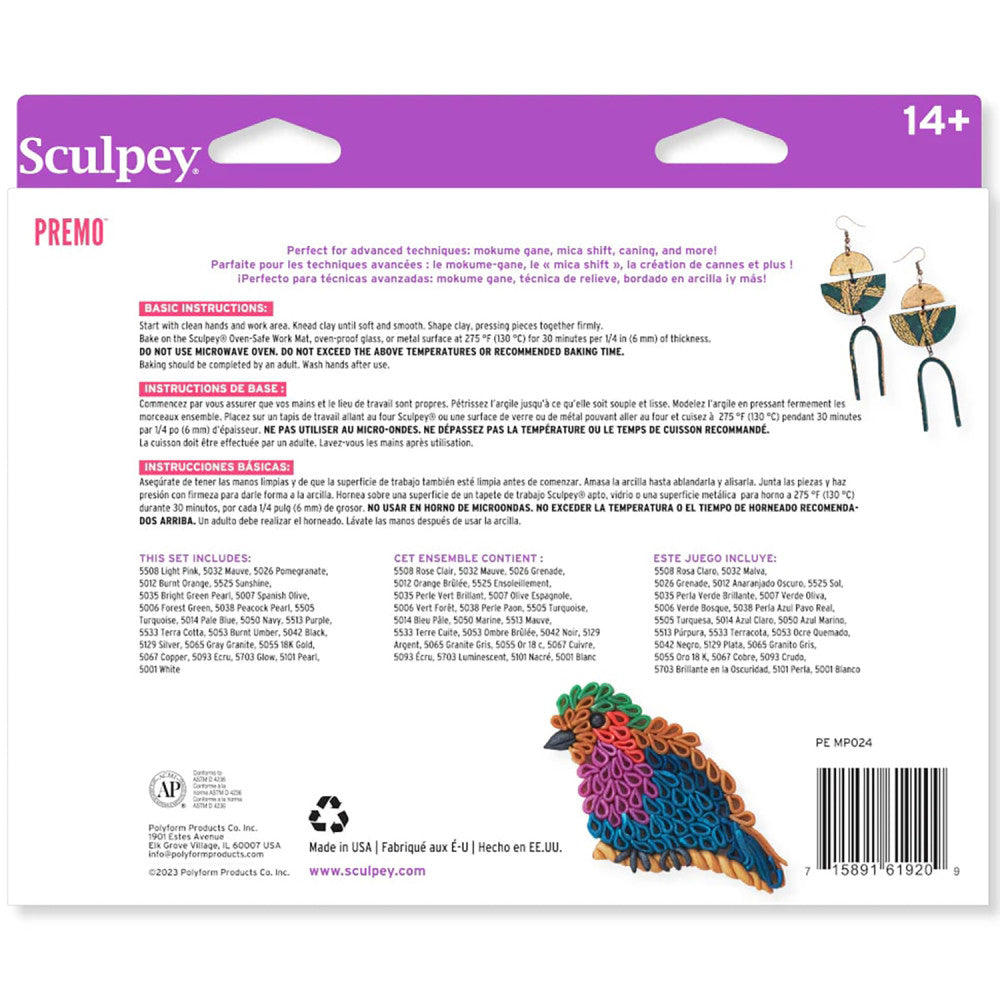 Sculpey Premo Polymer Clay Multipack - 24 Color Assortment, Oven Bake - Image 2