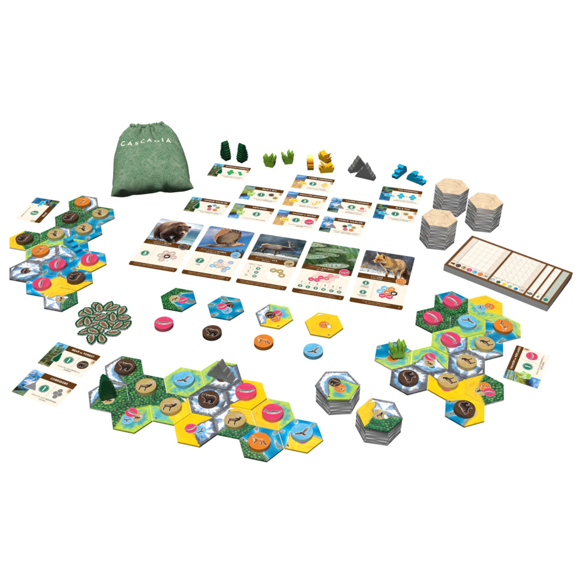 Cascadia Landmarks Expansion Board Game - Puzzle & Tile Placement - Image 4