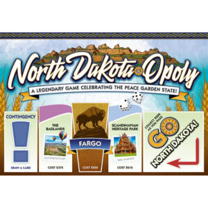 North Dakota-Opoly State Adventure Board Game for Ages 8+