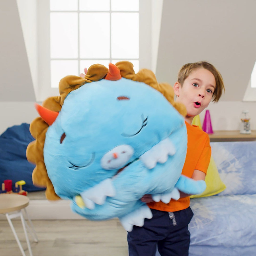 Happy Nappers Triceratops Timmy 54 Inch Plush Pillow & Sleepy Sack - Medium - Image 6