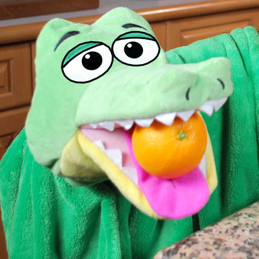 Cuddleuppets Gator - Green, 2-in-1 Plush Puppet & Blanket - Image 5