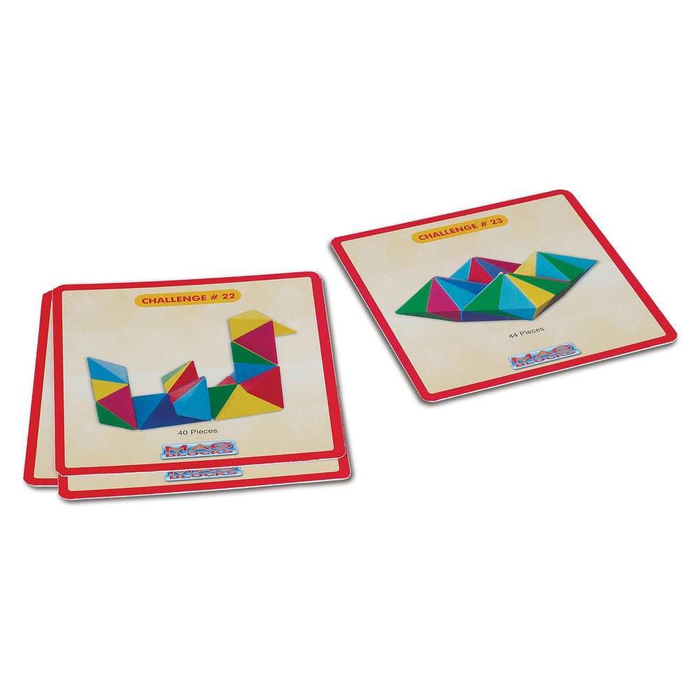 Popular Playthings Mag Blocks 48-Piece Magnetic Pyramid Set - Image 2