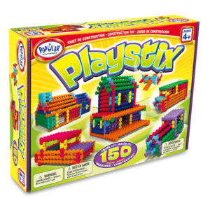 Popular Playthings Playstix 150 Piece Set - Colorful Construction Toy